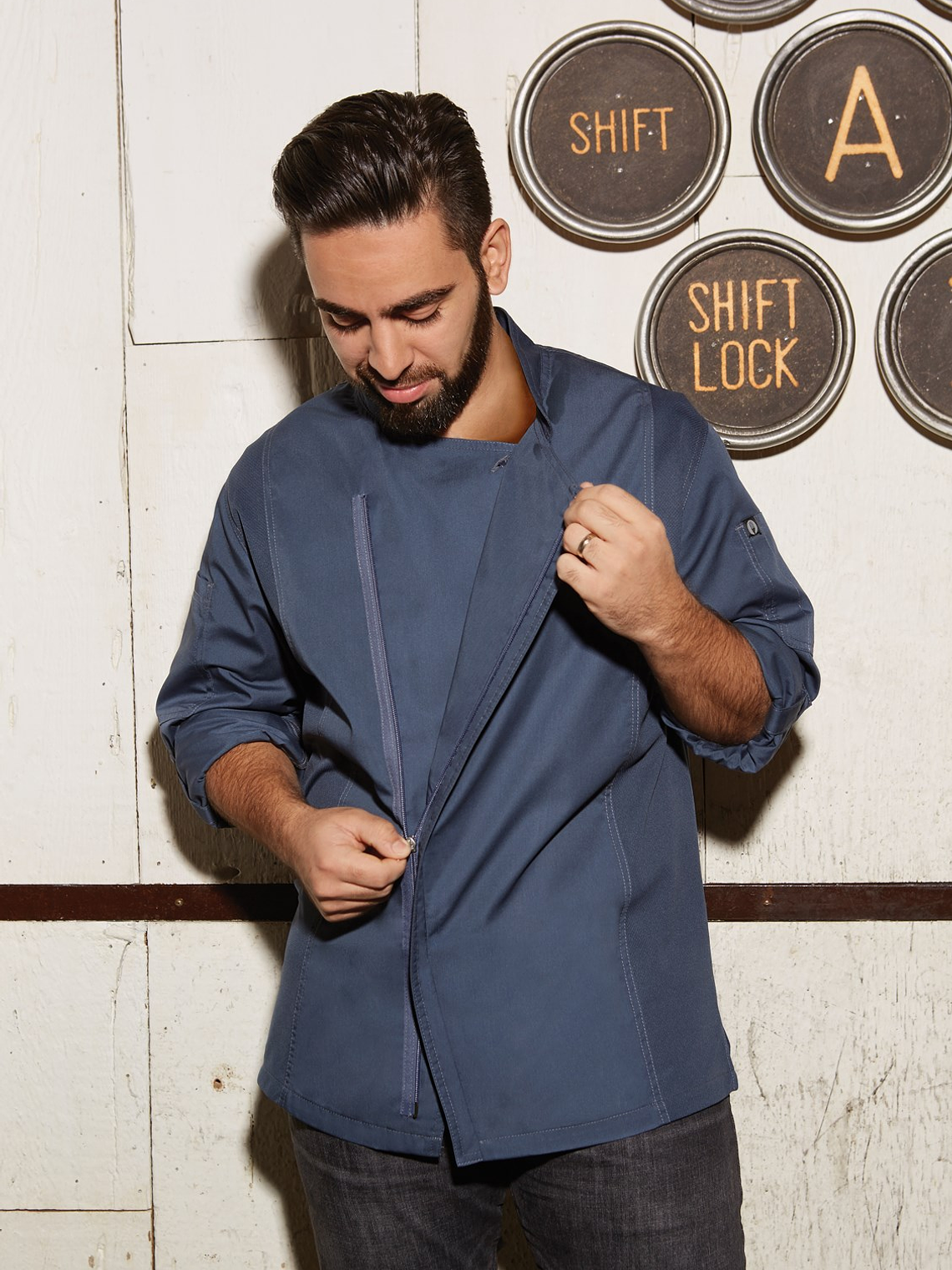 Chaqueta Chef Works Unisex Hartford Azul 6