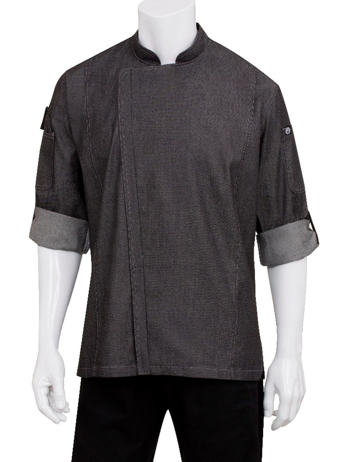 Chaqueta Chef Works Unisex Urban Gramercy Jeans Negra 3