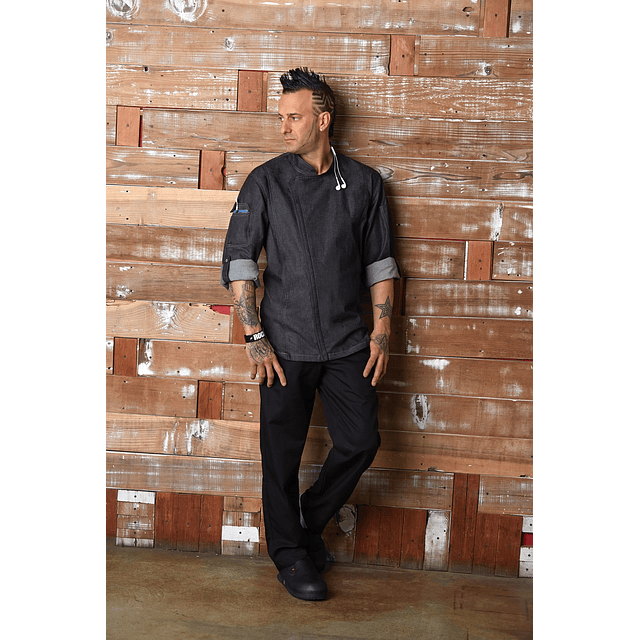 Chaqueta Chef Works Unisex Urban Gramercy Jeans Negra