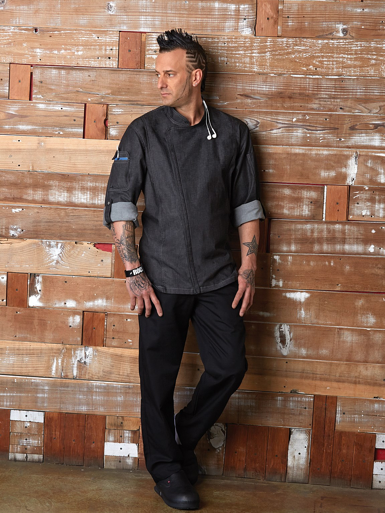 Chaqueta Chef Works Unisex Urban Gramercy Jeans Negra 7