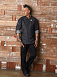 Chaqueta Chef Works Unisex Urban Gramercy Jeans Negra - Miniatura 7
