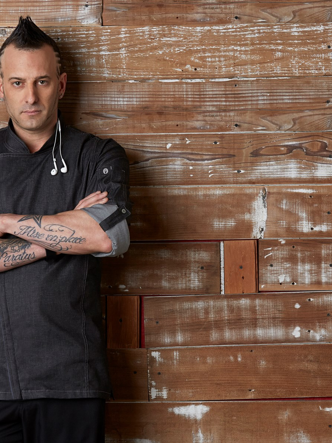 Chaqueta Chef Works Unisex Urban Gramercy Jeans Negra 9