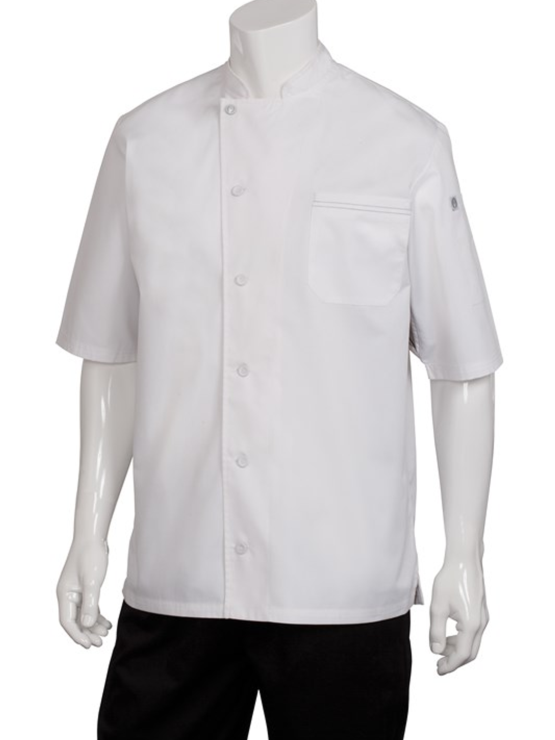 Chaqueta Chef Works Unisex Valais Blanca C/Gris 7