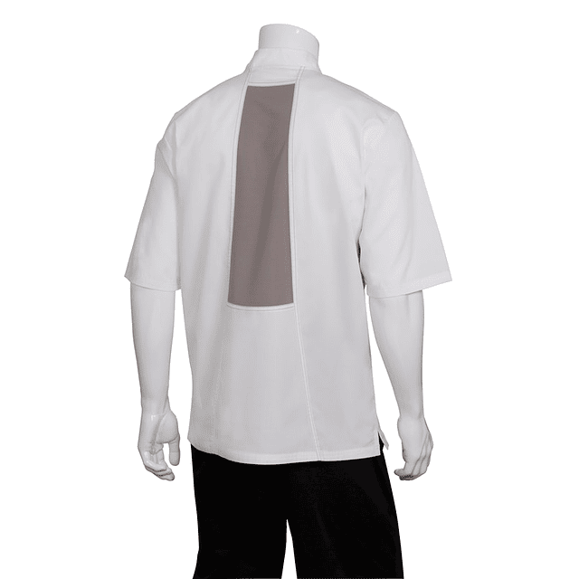 Chaqueta Chef Works Unisex Valais Blanca C/Gris