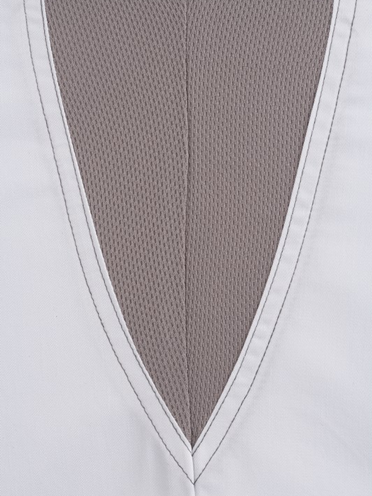 Chaqueta Chef Works Unisex Valais Blanca C/Gris 10