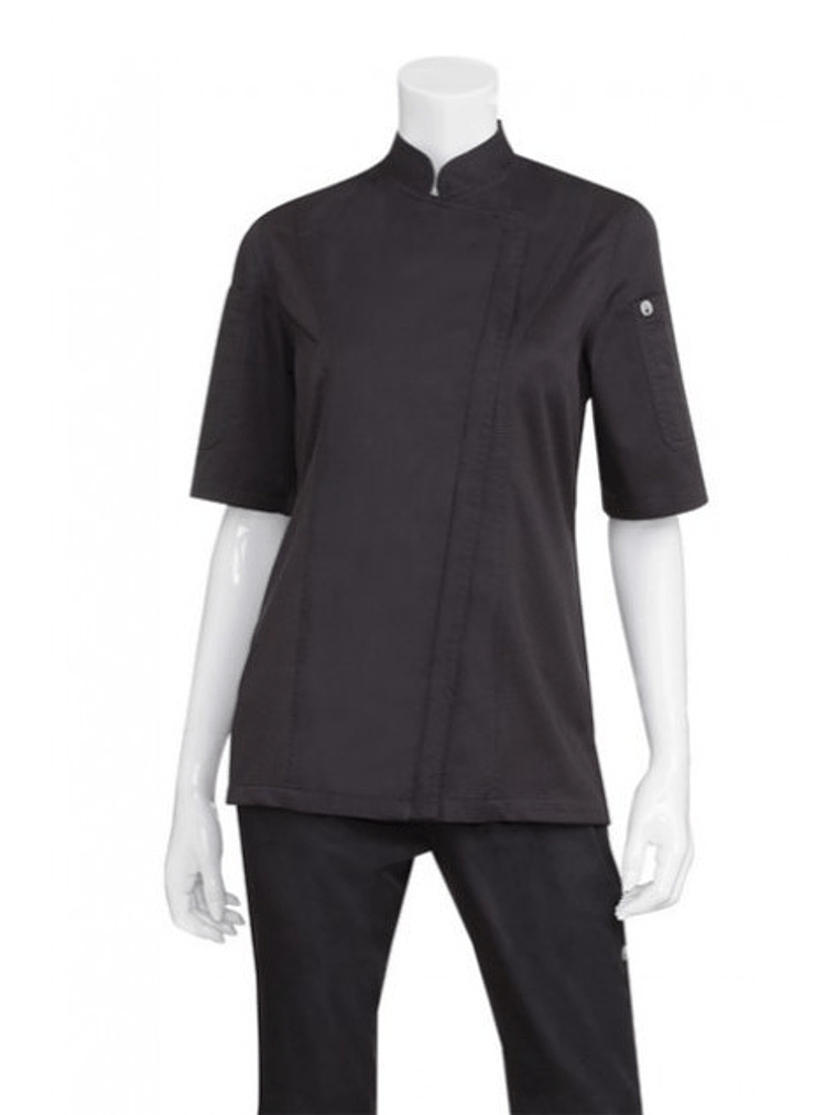 Chaqueta Chef Works Springfield Mujer Negra 6
