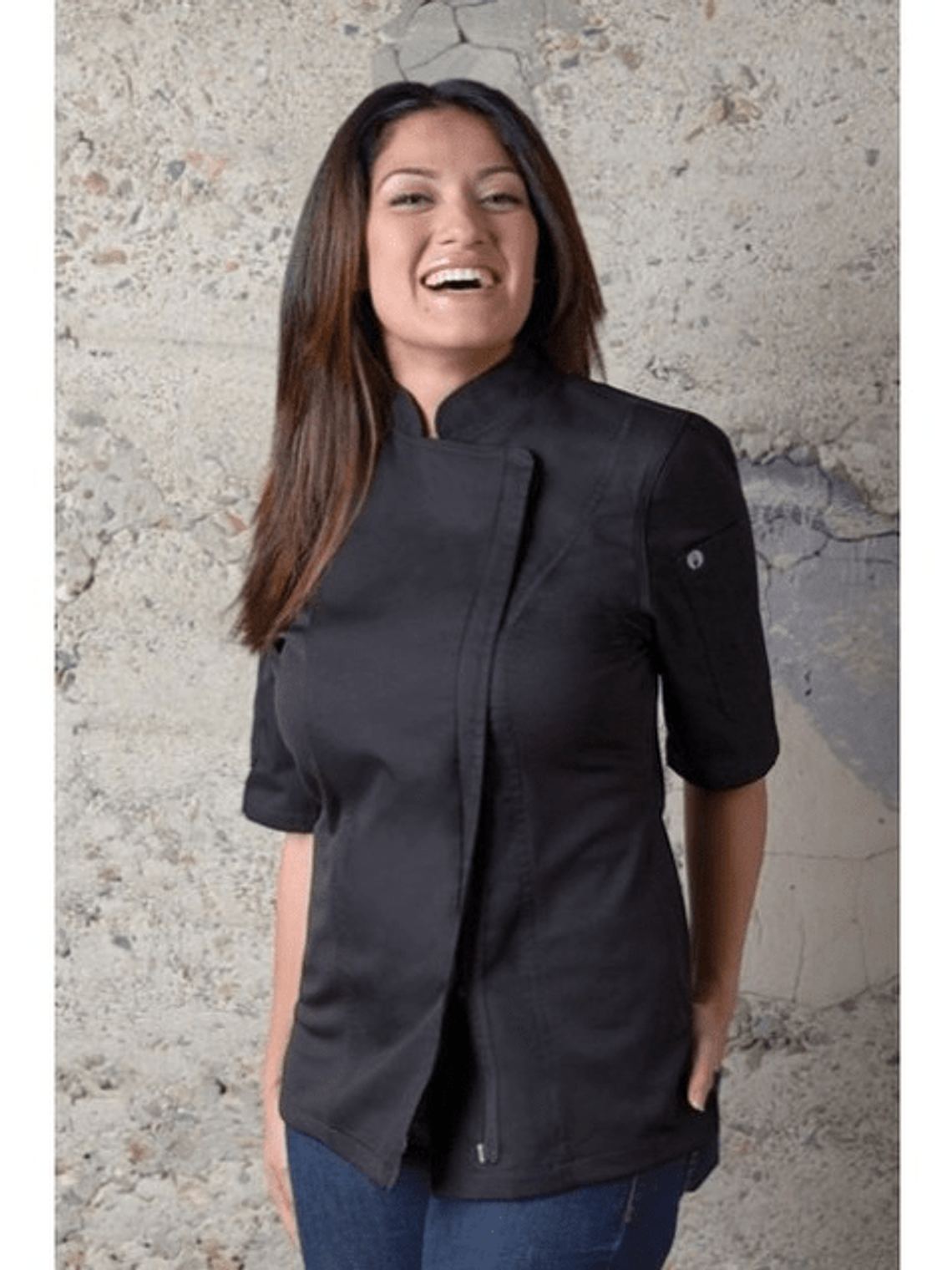 Chaqueta Chef Works Springfield Mujer Negra 8