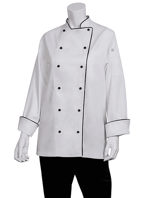 Chaqueta Chef Works Mujer Laussane Blanca