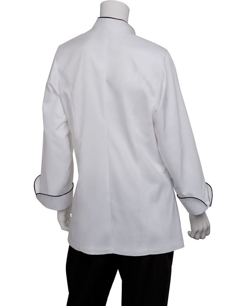 Chaqueta Chef Works Mujer Laussane Blanca 3