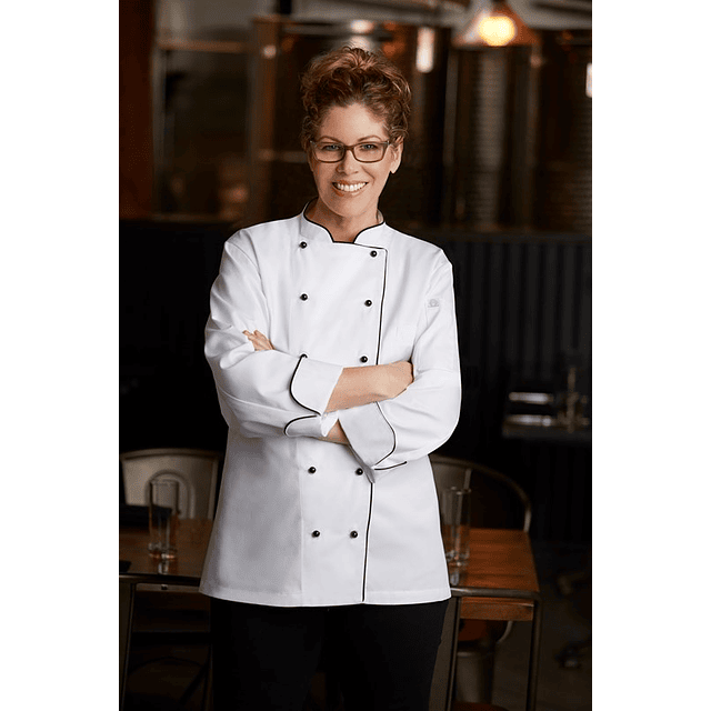 Chaqueta Chef Works Mujer Laussane Blanca