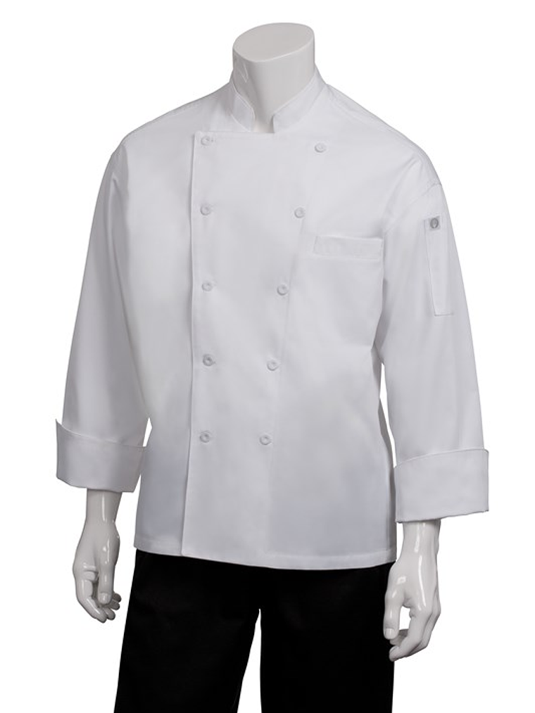 Chaqueta Chef Works Unisex Lyon Blanca 4