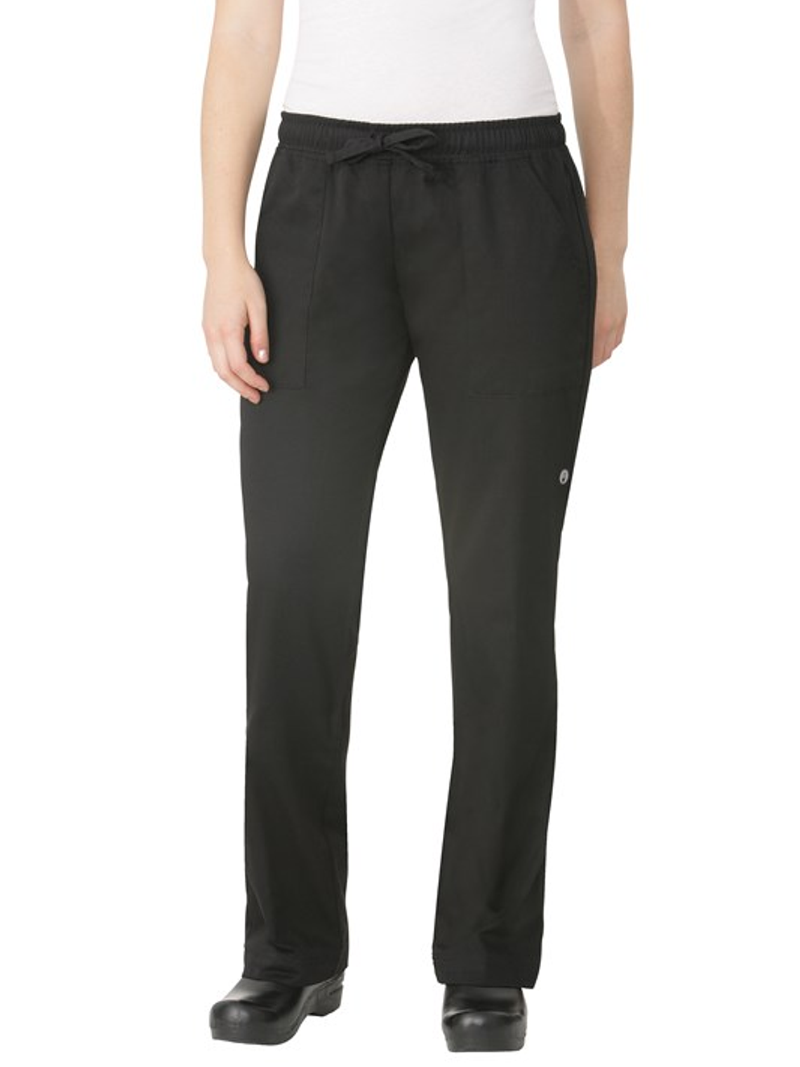 Pantalón Chef Works Baggy Mujer Negro 1