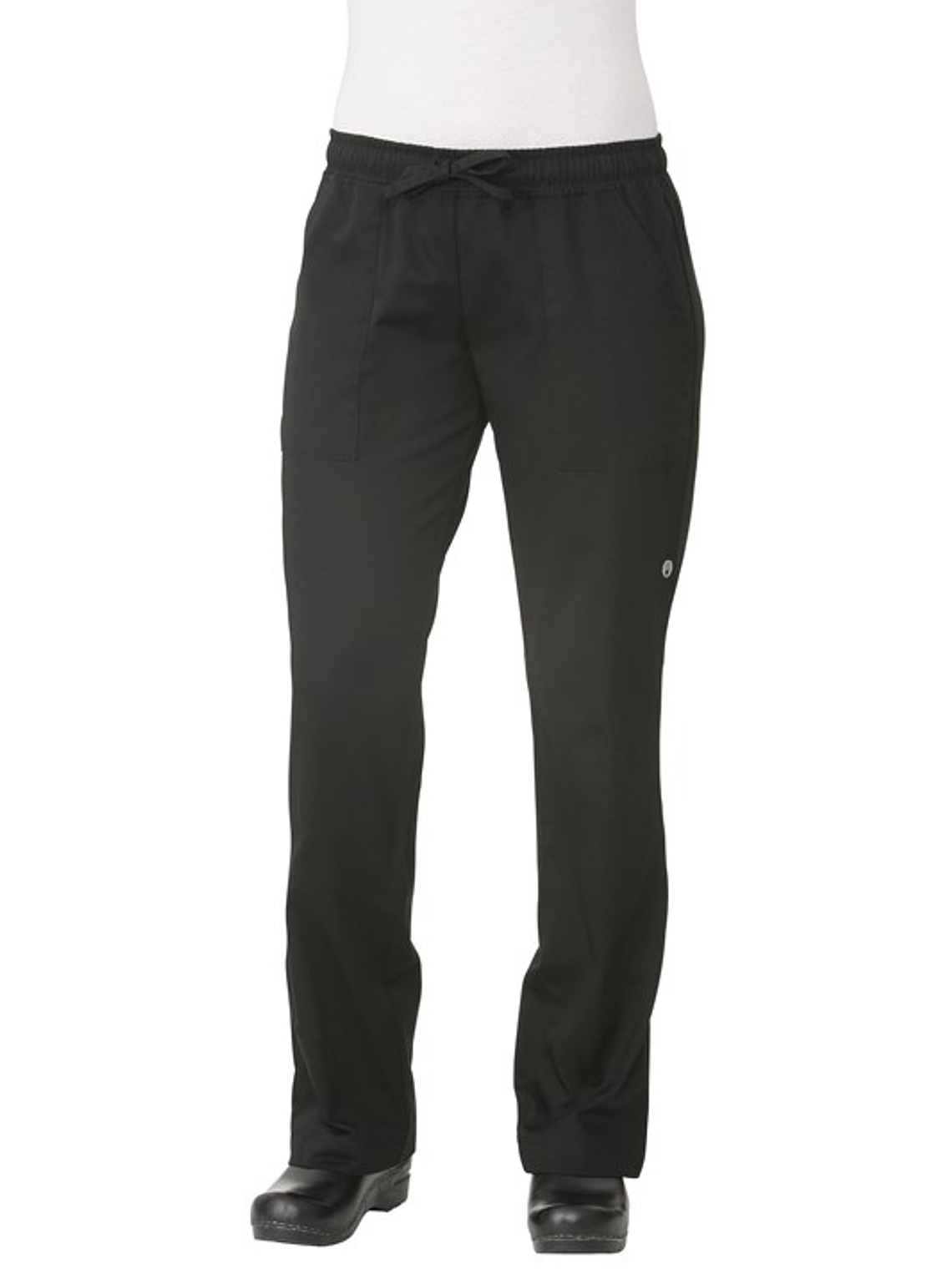 Pantalón Chef Works Baggy Mujer Negro 3