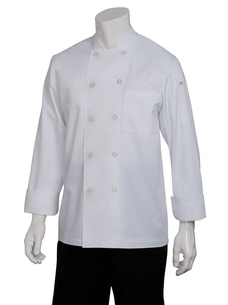 Chaqueta Chef Works Unisex Le Mans Blanca 7