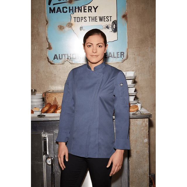 Chaqueta Chef Works Urban Mujer Hartford Azul