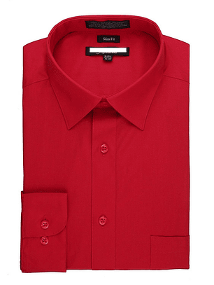 Camisa Chef Works Dress Roja
