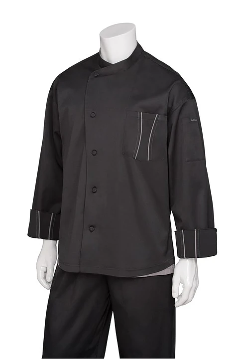 Chaqueta Chef Works Unisex Amalfi Negra 