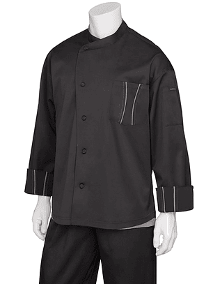 Chaqueta Chef Works Unisex Amalfi Negra 