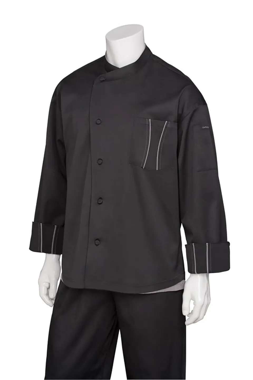 Chaqueta Chef Works Unisex Amalfi Negra  1