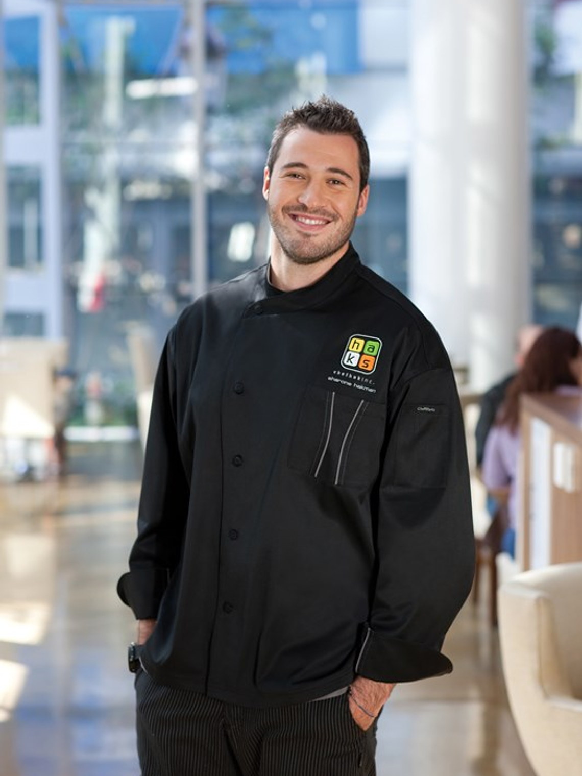 Chaqueta Chef Works Unisex Amalfi Negra  7