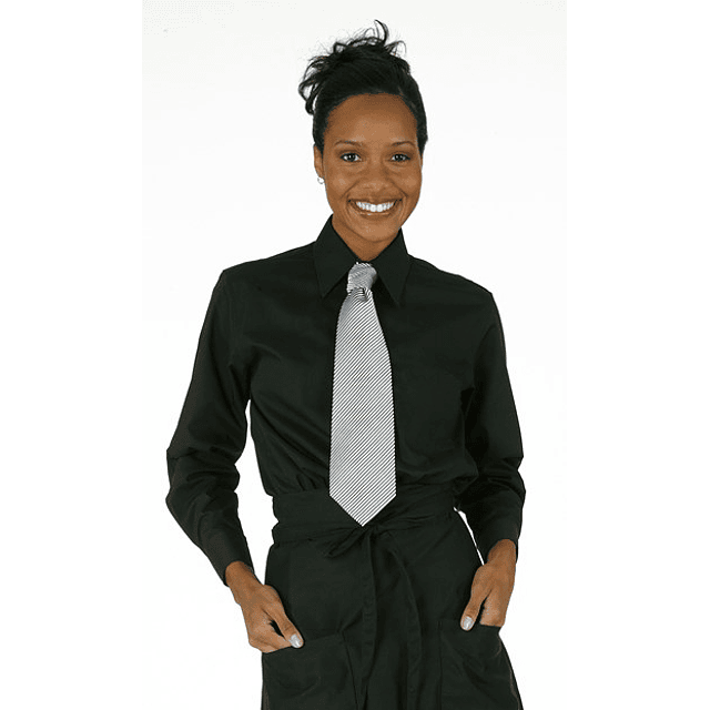 Blusa Chef Works Clásica Mujer Negra