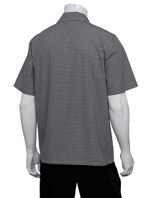 Camisa Chef Works Pie Pool Gris