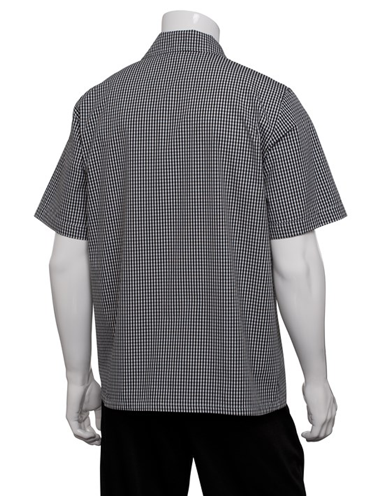 Camisa Chef Works Pie Pool Gris 2