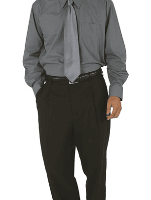 Camisa Chef Works Dress Charcoal Gris