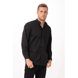 Camisa Chef Works Unisex Negra