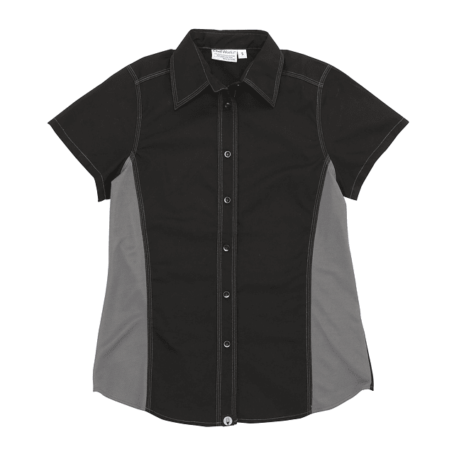 Blusa Chef Works Mujer Cool Vent Negra