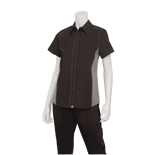 Blusa Chef Works Mujer Cool Vent Negra