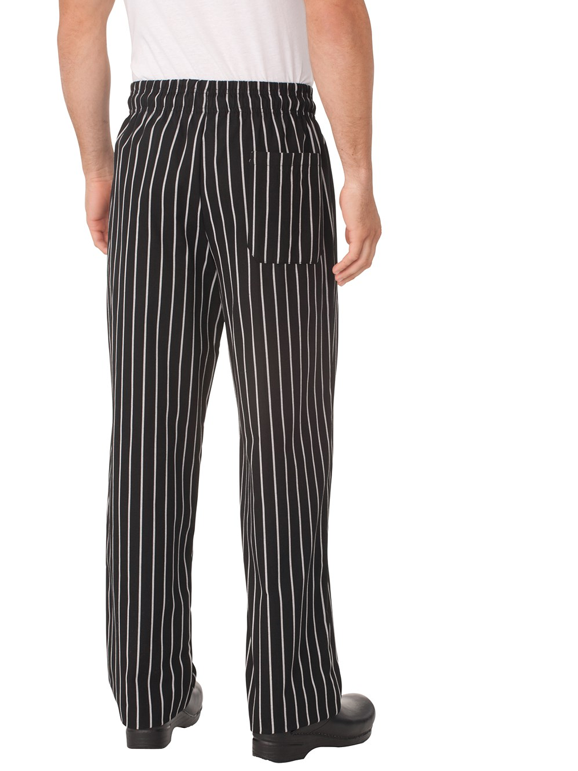 Pantalón Chef Works Baggy Chalkstripe Negro 2