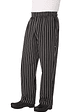 Pantalón Chef Works Baggy Chalkstripe Negro - Miniatura 3