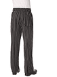 Pantalón Chef Works Baggy Chalkstripe Negro - Miniatura 4