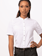 Blusa Chef Works Seersucker Blanca  - Miniatura 2
