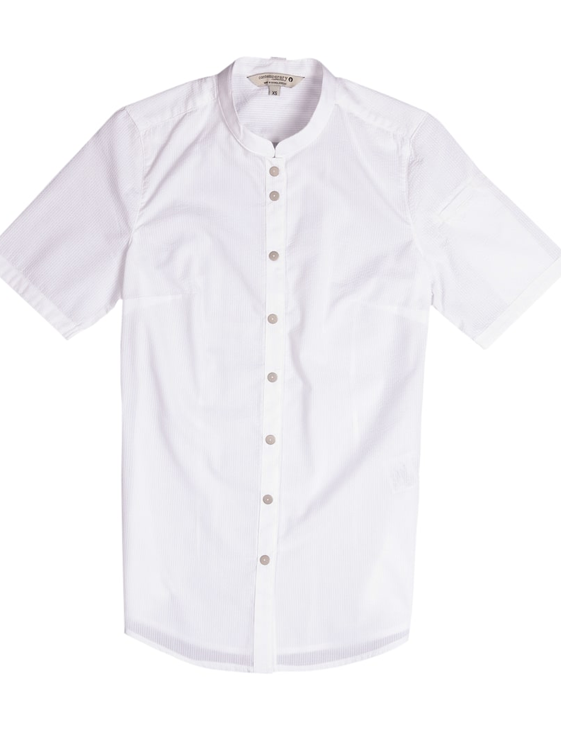 Blusa Chef Works Seersucker Blanca  5