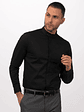 Camisa Chef Works Contemporary Unisex Formel Negra - Miniatura 2