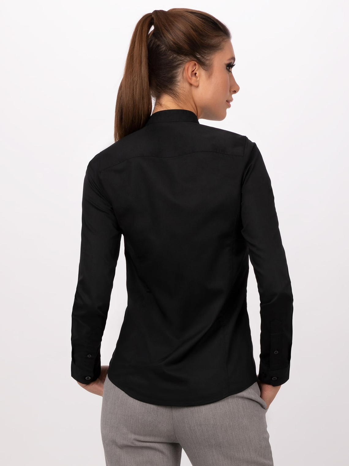 Blusa Chef Works Formel Contemporary Negra 2