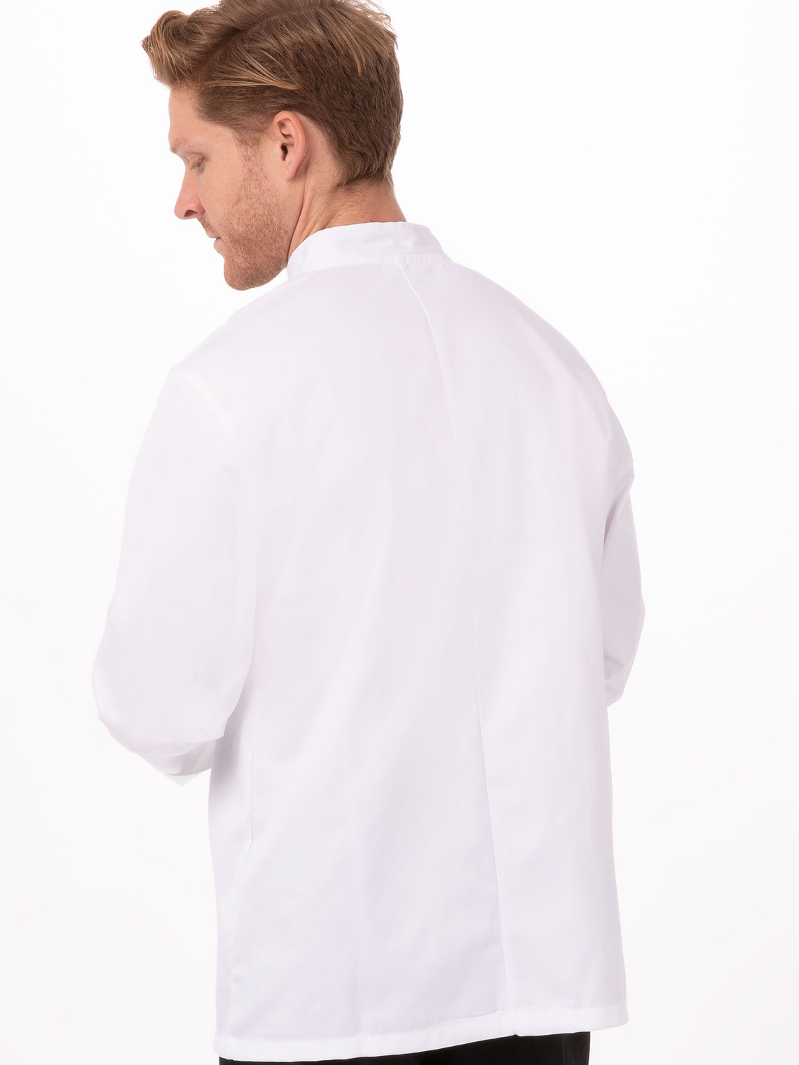 Chaqueta Chef Works Unisex Bordeaux Blanca 2