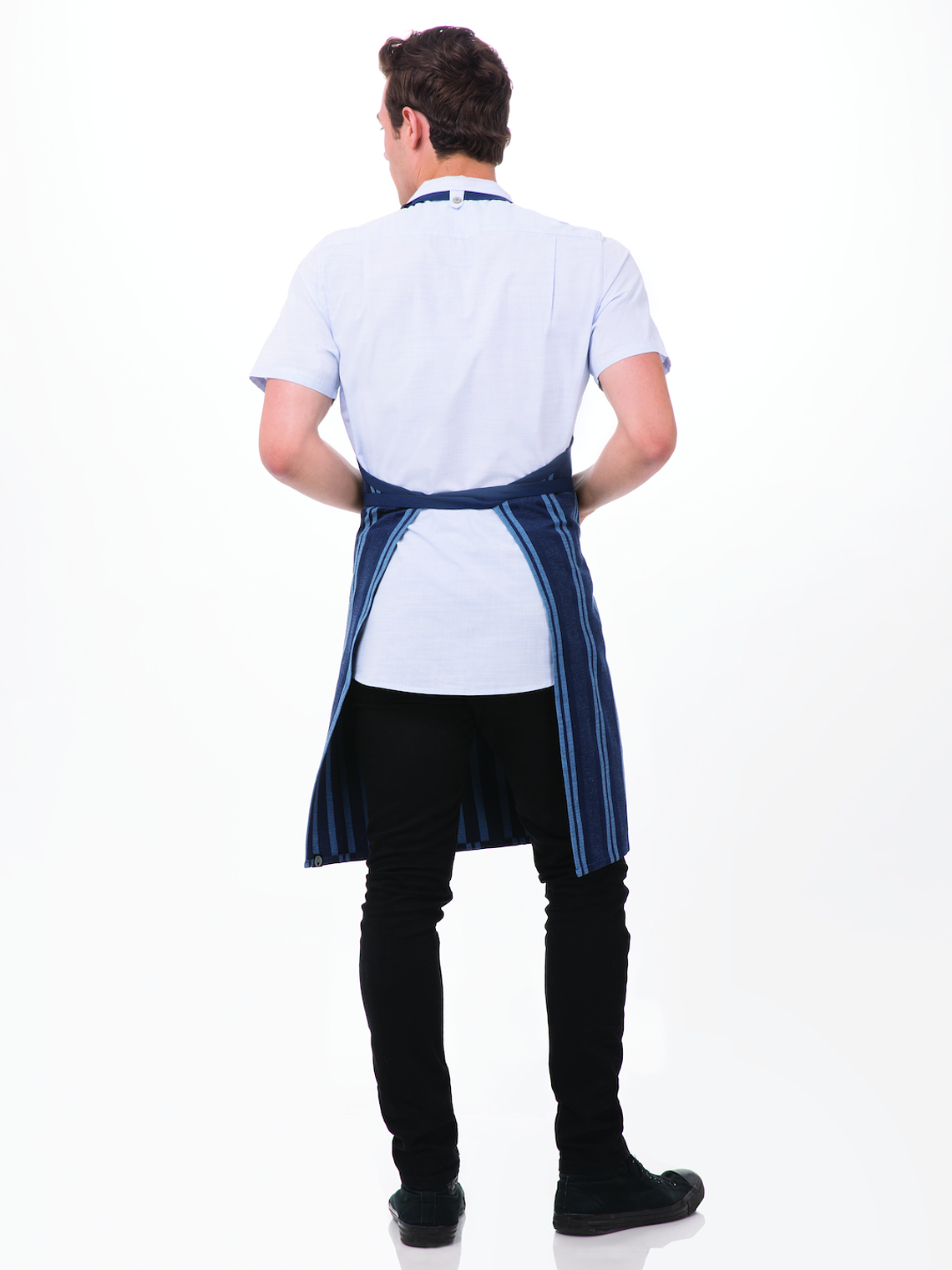 Pechera Chef Works Presidio Azul Rayada 2