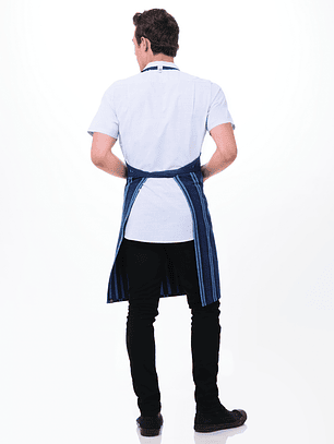 Pechera Chef Works Presidio Azul Rayada