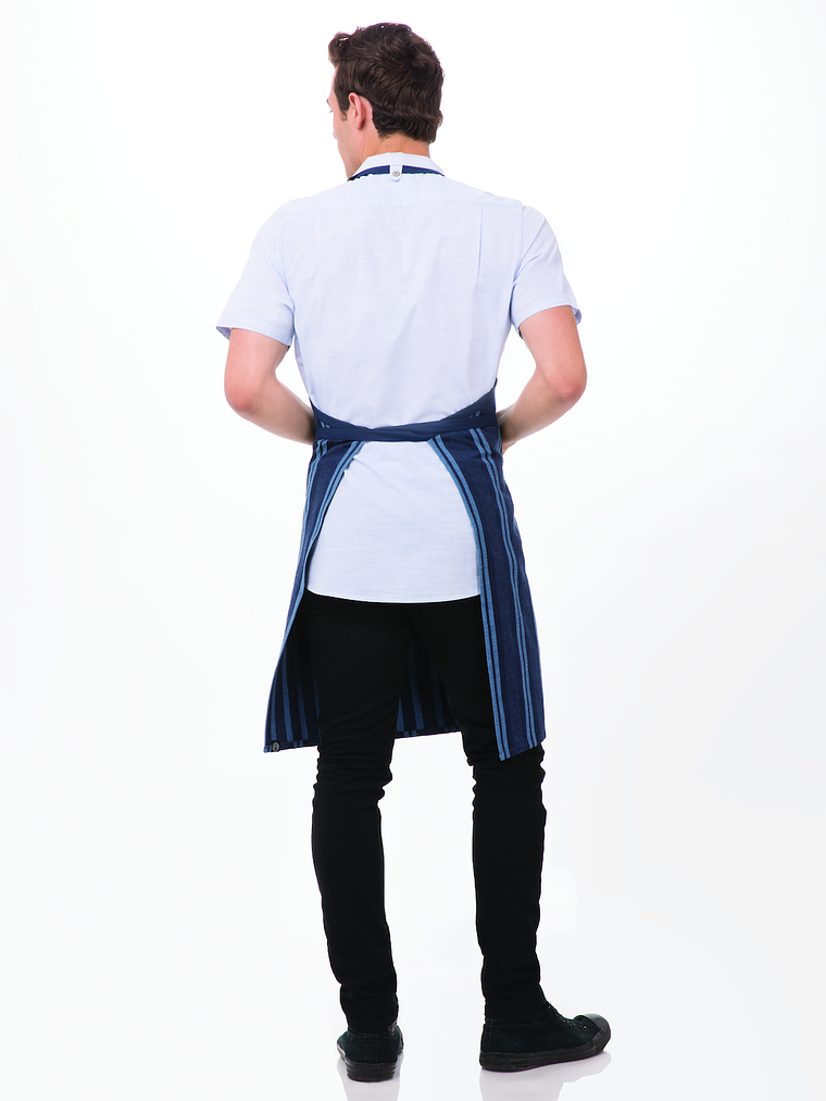 Pechera Chef Works Presidio Azul Rayada 2