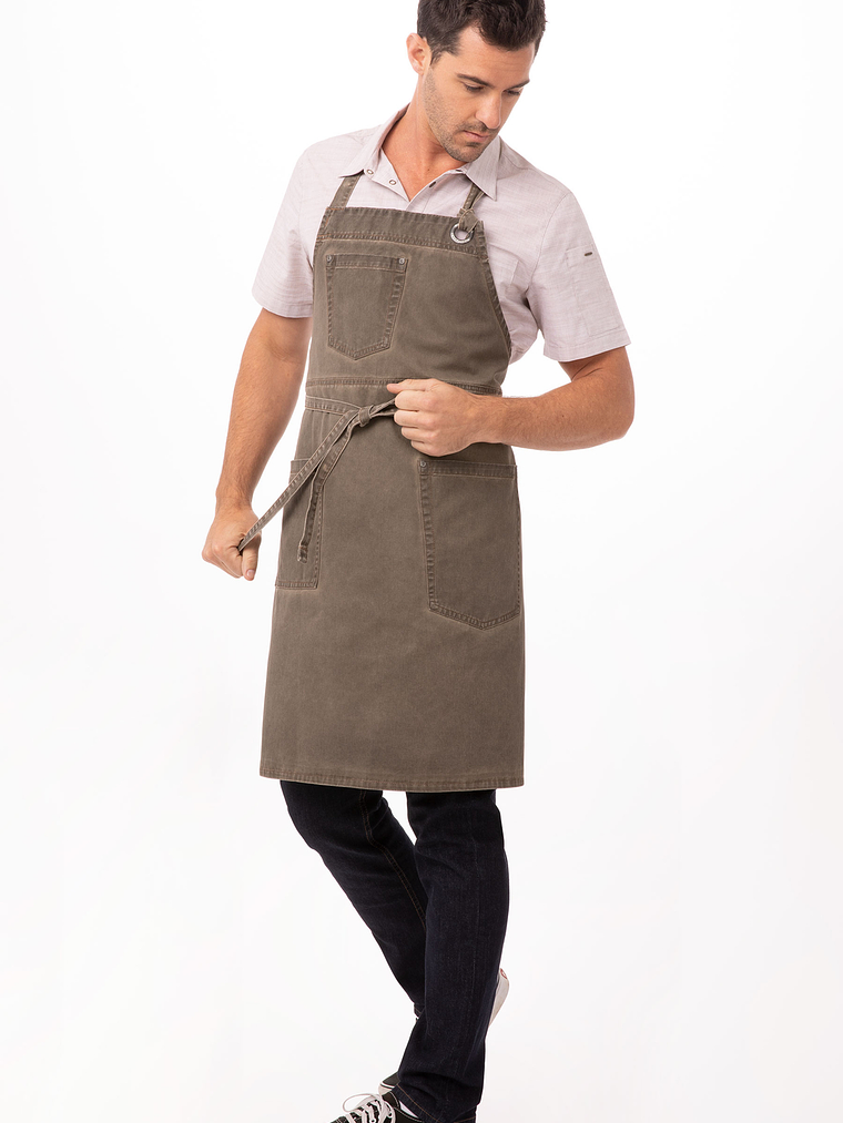 Pechera Chef Works Dorset Marron Tierra 1