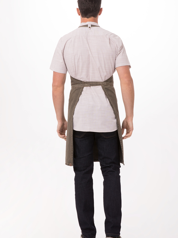 Pechera Chef Works Dorset Marron Tierra 2