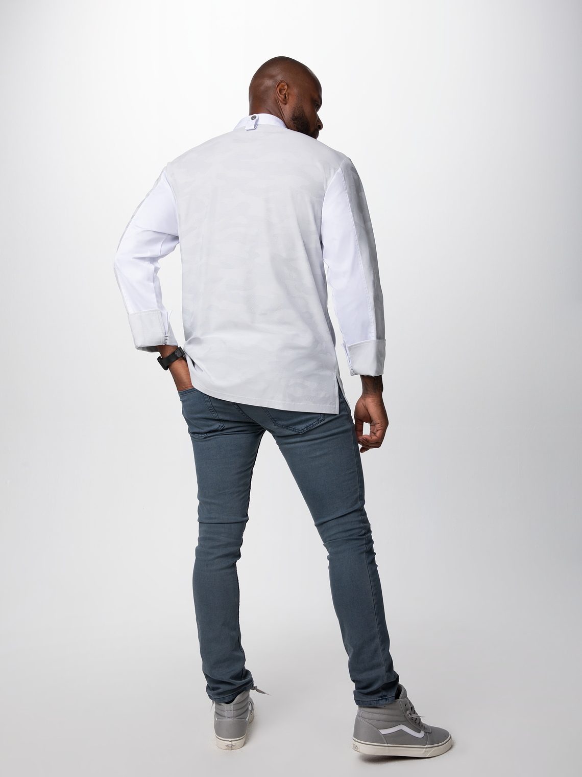 Chaqueta Chef Works Unisex Mojave Blanca 2