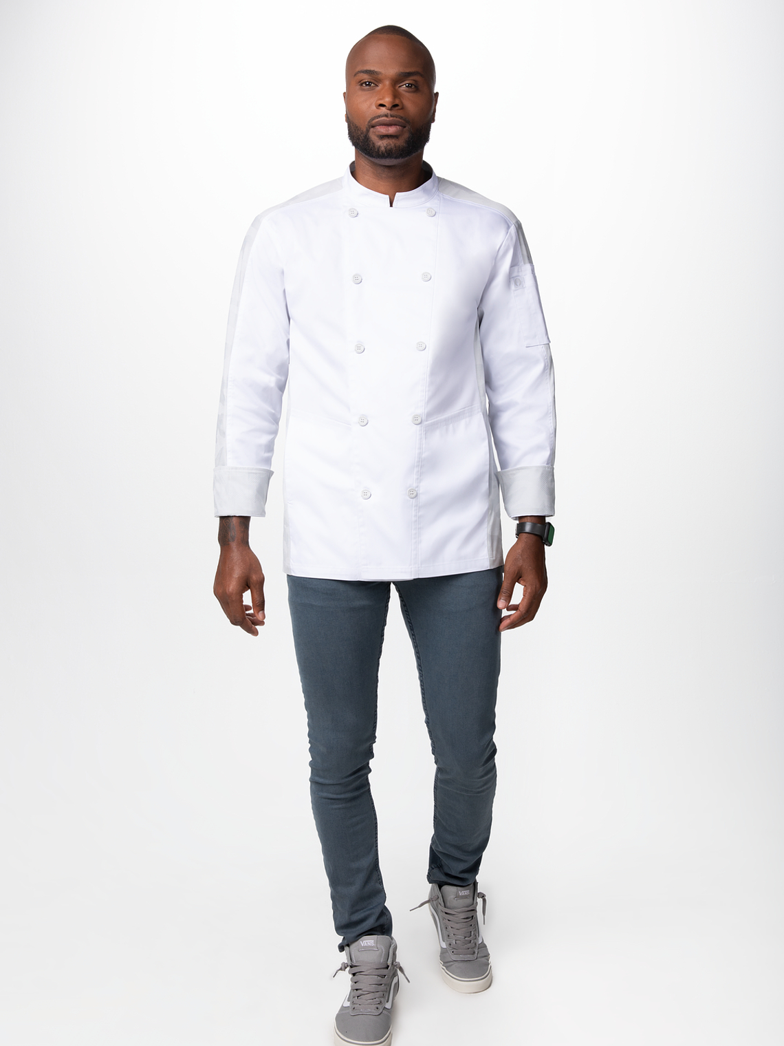 Chaqueta Chef Works Unisex Mojave Blanca 3