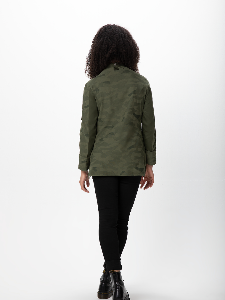 Chaqueta Chef Works Mujer Mojave Oliva 5