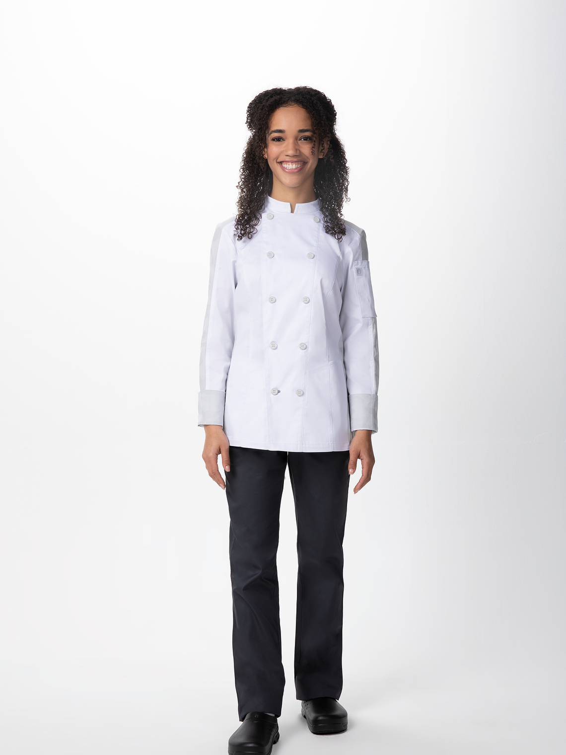 Chaqueta Chef Works Mujer Mojave Blanca 2