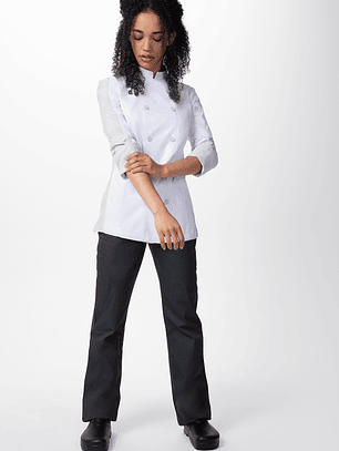 Chaqueta Chef Works Mujer Mojave Blanca