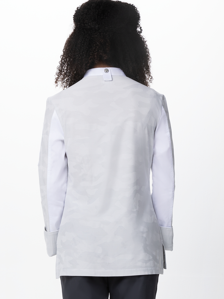 Chaqueta Chef Works Mujer Mojave Blanca 3